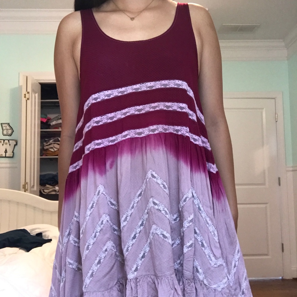 Free People Ombré slip dress